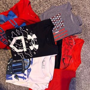 Boys shirt Nike , under Armour, and bcg